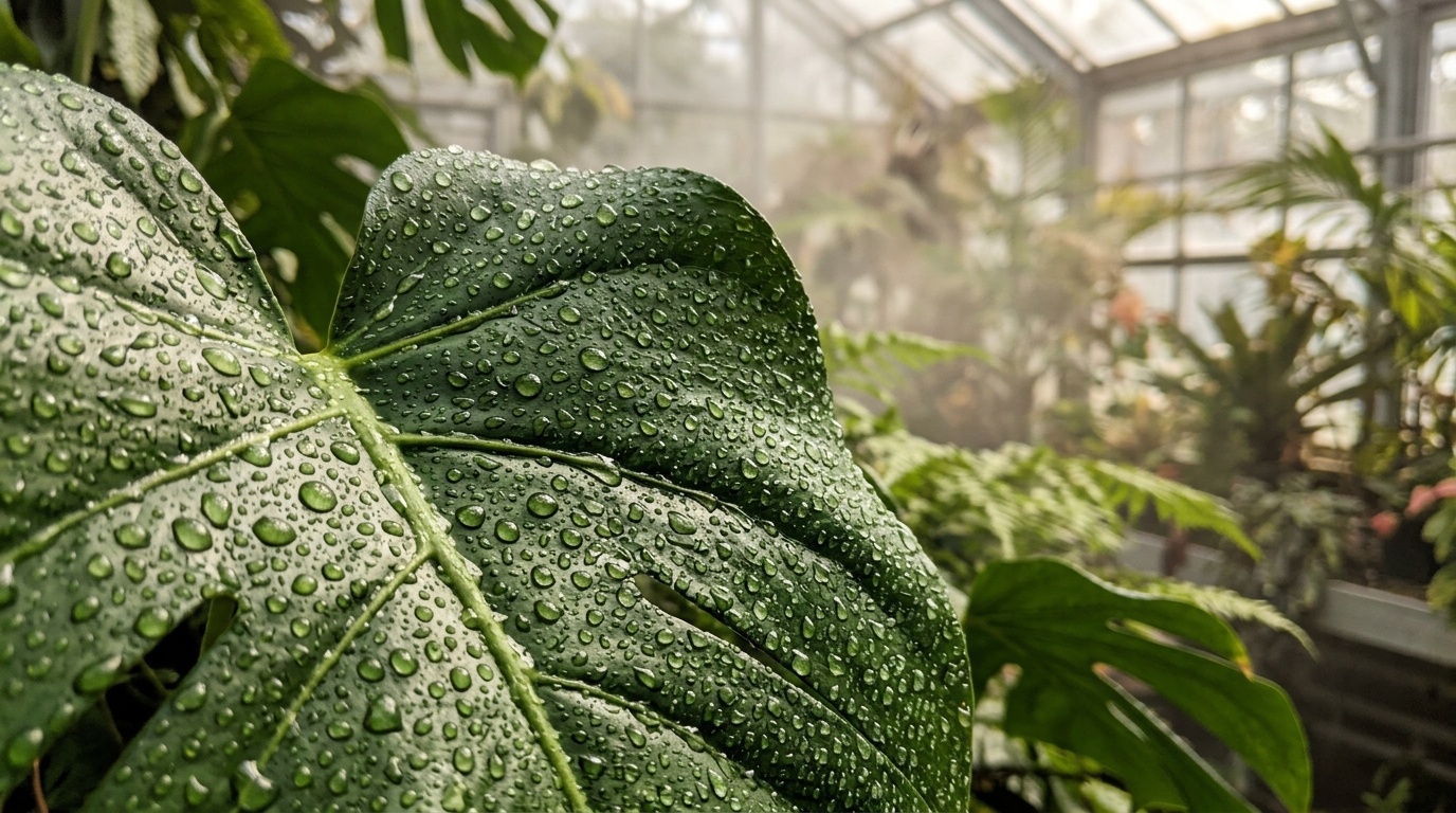 Plantes d?int?rieur pr?s d?un humidificateur