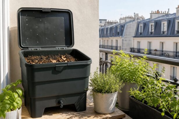 Lombricomposteur compact pour appartement et balcon