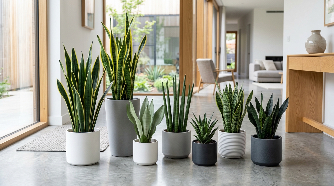 Vari?t?s de sansevieria