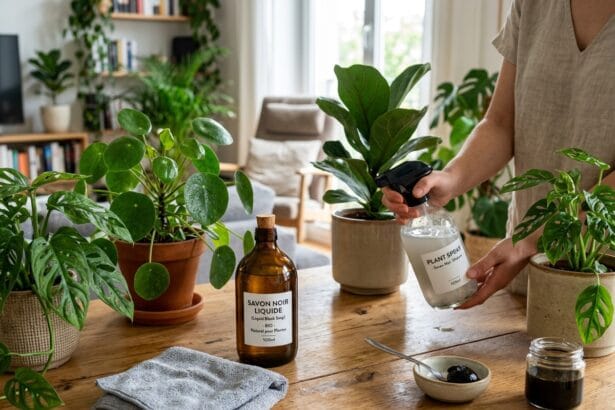 Traitement naturel au savon noir contre les cochenilles farineuses