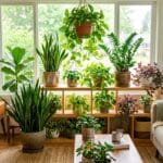 Sélection des meilleures plantes d'intérieur increvables dans un salon lumineux