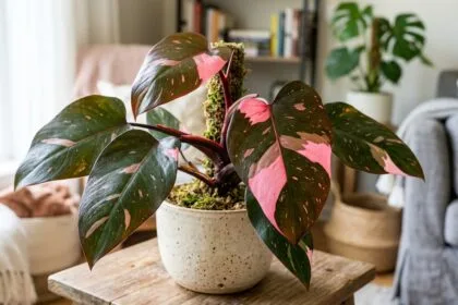 entretien philodendron pink princess et feuillage rose