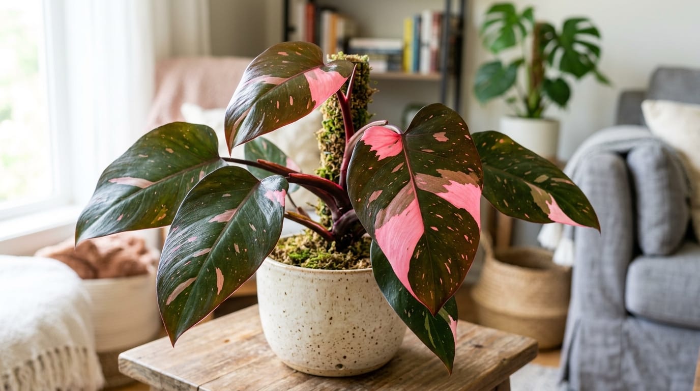 entretien philodendron pink princess et feuillage rose