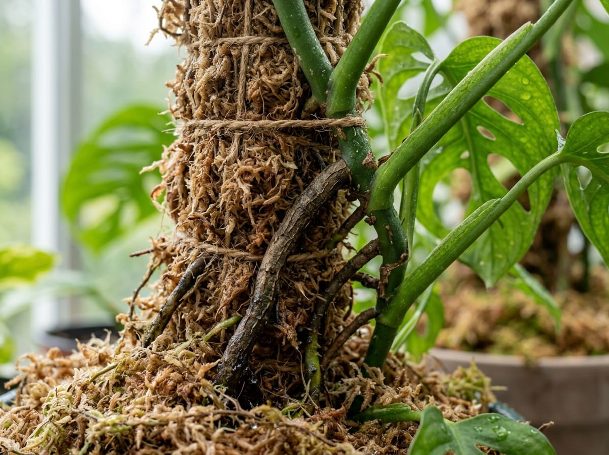 Tuteurage et soins des tiges de Ficus