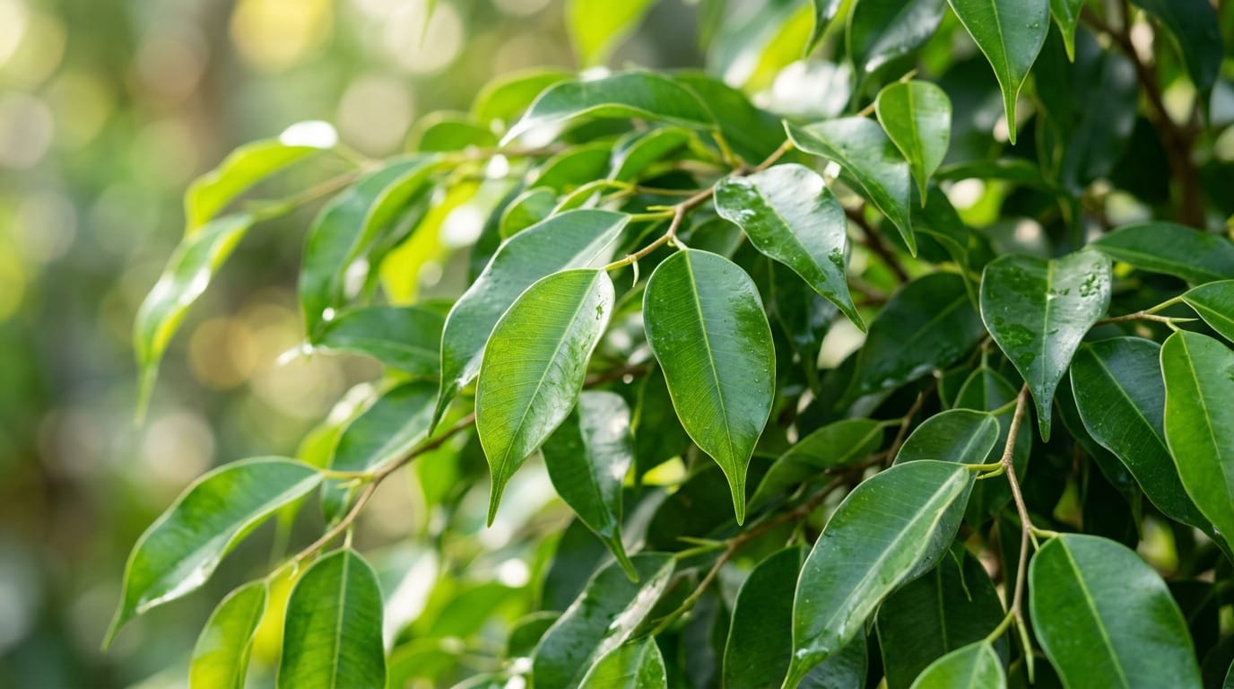 feuilles saines et arrosage ficus benjamina
