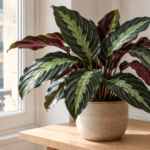 Calathea Beauty Star : vue de la plante en pot