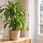 Dracaena fragrans : vue de la plante en pot