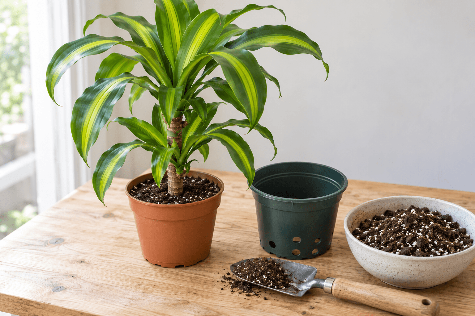 Dracaena fragrans : matériel et substrat pour l’entretien