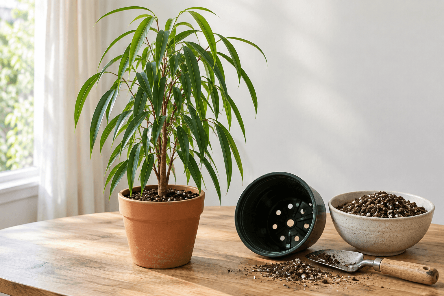 Ficus maclellandii Alii : matériel et substrat pour l’entretien