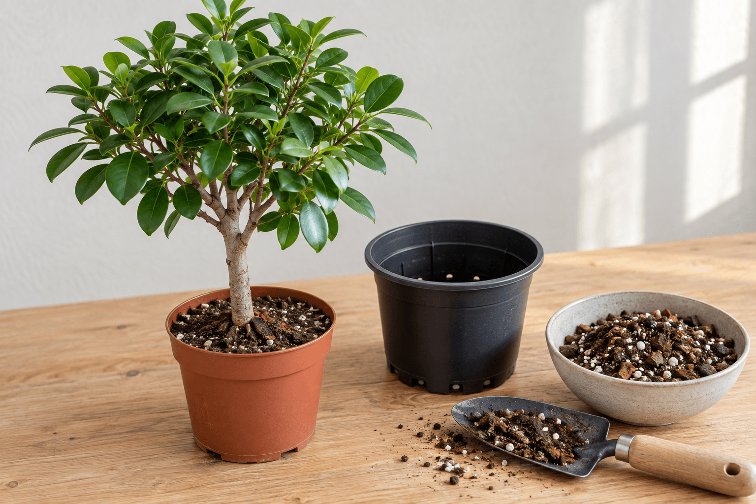 Ficus Moclame : matériel et substrat pour l’entretien