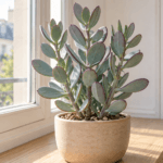Senecio crassissimus : vue de la plante en pot