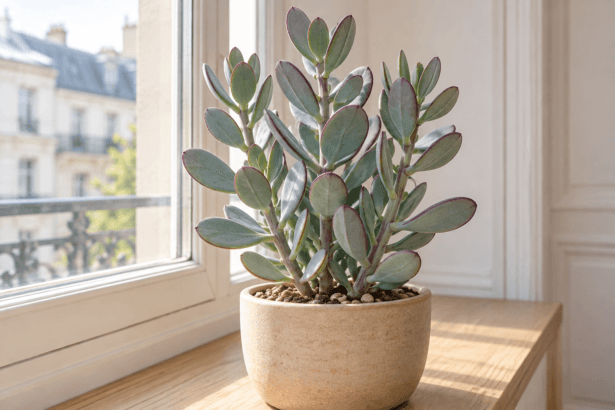 Senecio crassissimus : vue de la plante en pot
